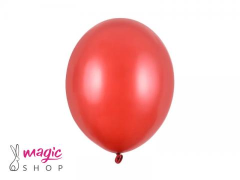 Rdeči metalik baloni 10 kom 30 cm