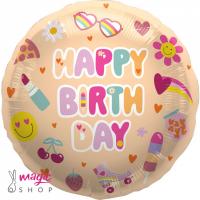 Balon HAPPY BIRTHDAY boho