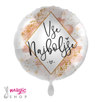 Balon vse najboljše rose gold