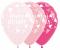 Baloni happy birthday roza trikotniki