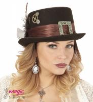 Cilinder steampunk črn