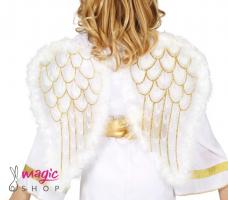 Belo zlata angelska krila 47x40 cm