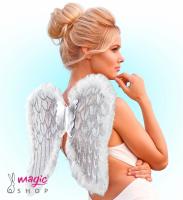 Krila za angelčka belo srebrna 52x42 cm