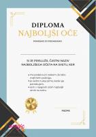 Diploma za najboljšega očeta