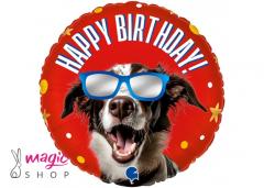 Balon happy birthday kuža 45 cm