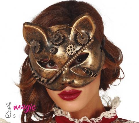 Krinka maska steampunk mačka