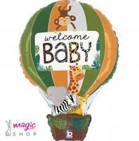 Balon welcome baby košara balon 76 cm