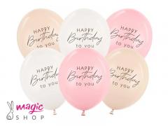 Baloni Happy birthday pink 50 kom