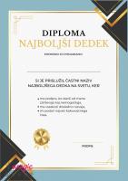 Diploma za najboljšega dedka