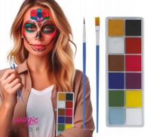 Make up paleta barv + 2 čopiča