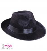 Črn gangsterski klobuk AL CAPONE 2483