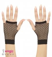Črne mrežaste rokavice brez prstov 1487 