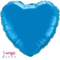 Balon modro srce folija 45 cm