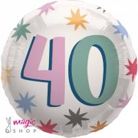 Balon za 40 let zvezdice