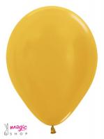 Zlati baloni metalik 50 kom 30 cm