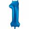 Balon številka 1 moder 85 cm