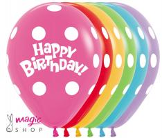 Baloni s pikami Happy Birthday 25 kom