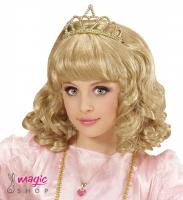 Otroška blond lasulja PRINCESKA s krono 74972
