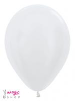 Pearl beli baloni 25 kom 30 cm