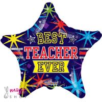 Balon BEST TEACHER EVER 45cm