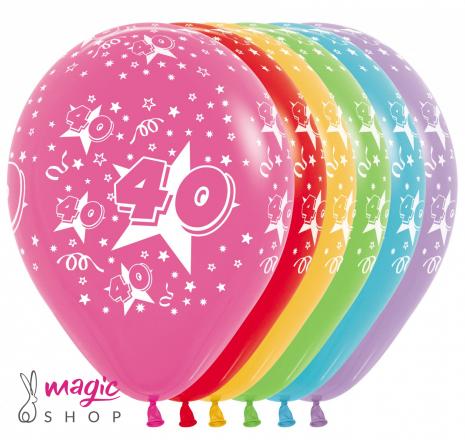 Baloni za 40. rojstni dan 25 kom