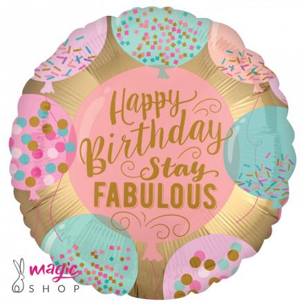 Balon fabulous za rojstni dan 45 cm