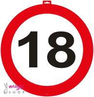 Prometni znak za 18. rojstni dan 47 cm