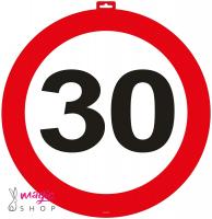 Prometni znak za 30. rojstni dan 47 cm