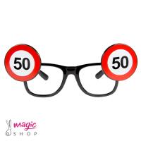 Očala za 50 let prometni znak