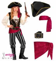 Kostum za piratko s hlačami 8-13 let