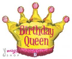 Balon za rojstni dan bday queen 90 cm