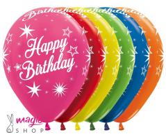 Baloni za rojstni dan Happy birthday sparkle 25 kom 30 cm