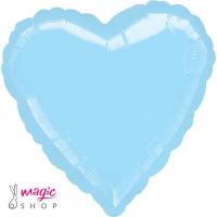 Balon svetlo modro srce 45 cm