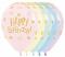 Baloni za rojstni dan Happy birthday sonček pastel 25 kosov