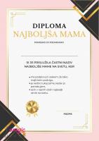 Diploma za najboljšo mamo