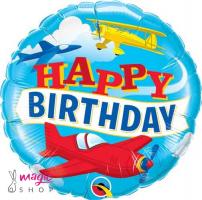 Balon za rojstni dan letalo 45 cm