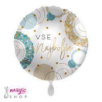 Balon vse najboljše golden blue