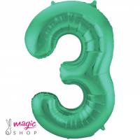 Zelen balon velika številka 3
