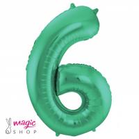 Zelen balon velika številka 6
