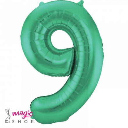 Zelen balon velika številka 9
