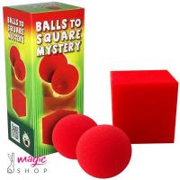 Žogica v kocko - Sponge balls to square