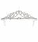 Srebrna tiara s kamenčki